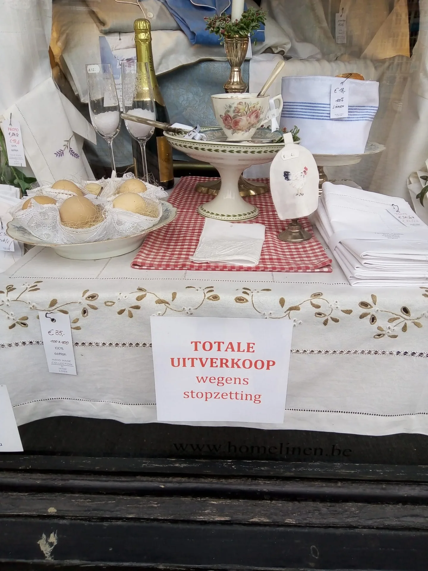 TOTALE UITVERKOOP wegens stopzetting